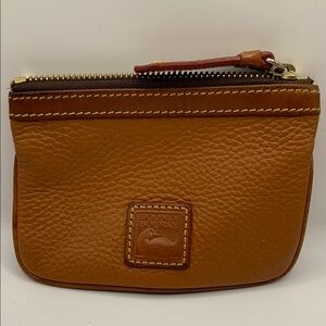 Dooney & Bourke Brown Leather Coin Pouch